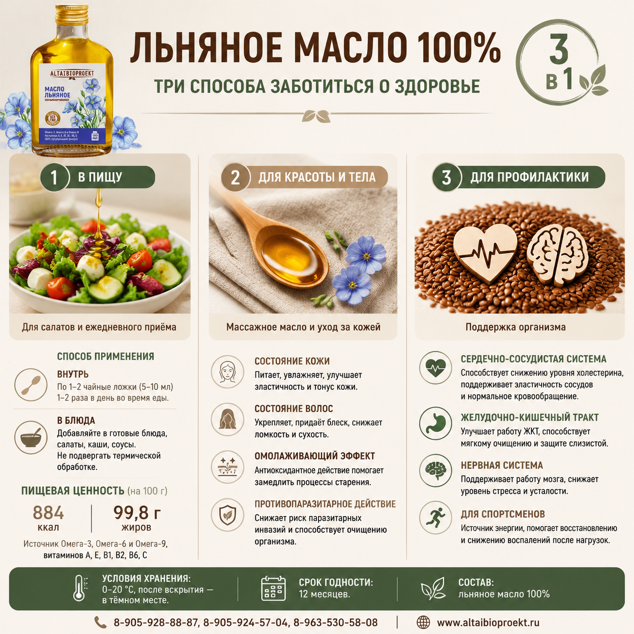 Масло льняное