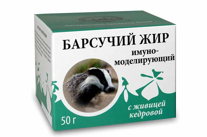 «Барсучий жир» с живицей кедровой иммуномодулирующий (50 мл)