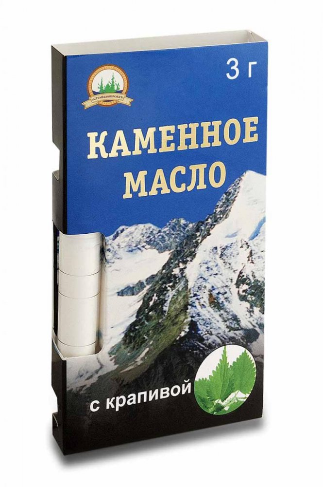 Каменное масло c растительной добавкой крапива