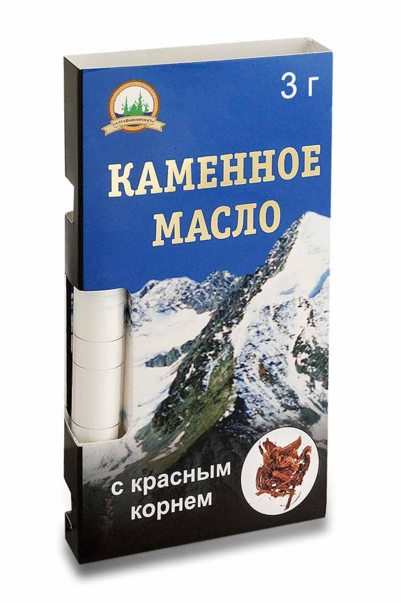 Каменное масло c растительной добавкой красный корень
