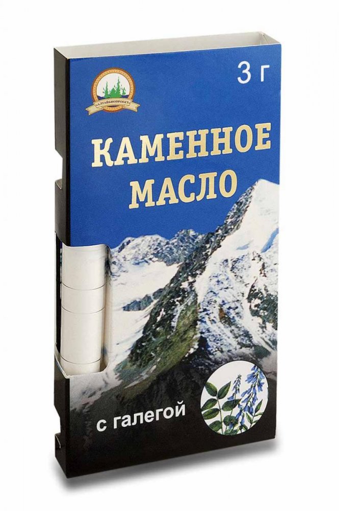 Каменное масло c растительной добавкой галега