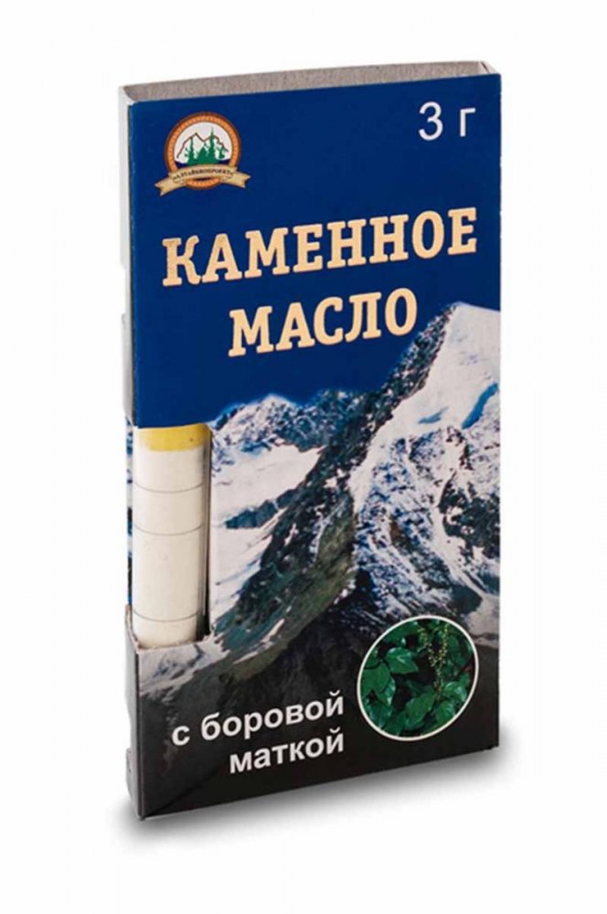 Каменное масло с растительной добавкой боровая матка